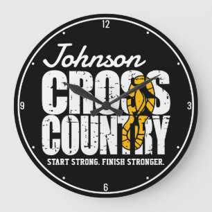 Cross country ADD TEXT-Springer som kör Team Playe Stor Klocka