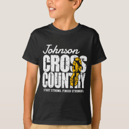 Cross country ADD TEXT-Springer som kör Team Playe T Shirt