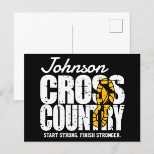 Cross country ADD TEXT-Springer som kör Team Playe Vykort