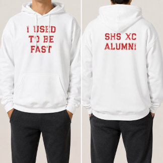 Cross Country Alumni Roligt Jag Var Snabb Hoodie