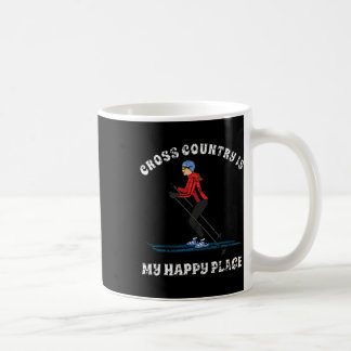 Cross country är min Lycklig Ställe Ski Älskare t  Kaffemugg