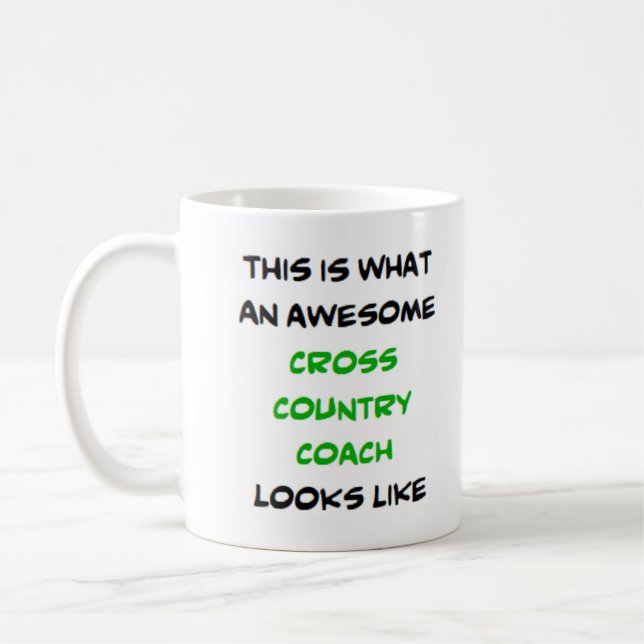 cross country buss, fantastisk kaffemugg (Vänster)