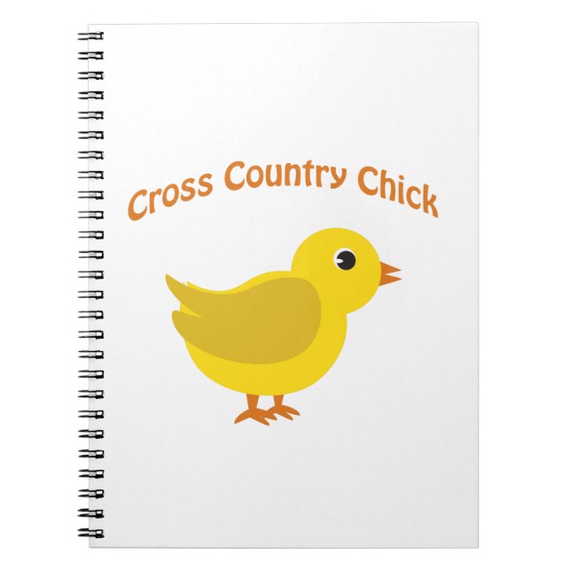 Cross country Chick Anteckningsbok Med Spiral (Framsidan)