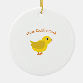 Cross country Chick Julgransprydnad Keramik