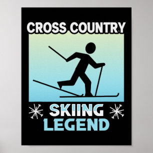 Cross country för Crosst country skidlippningsförk Poster
