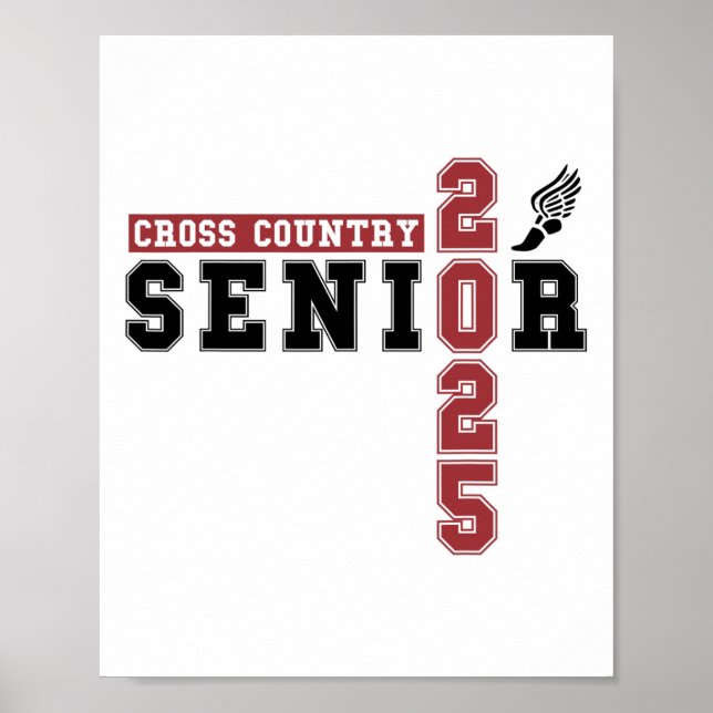 Cross country hög nattöverste 2025 Studenten Poster (Framsidan)