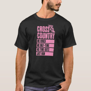 Cross country ingen bench, halvtid utan tidsbegrän t shirt