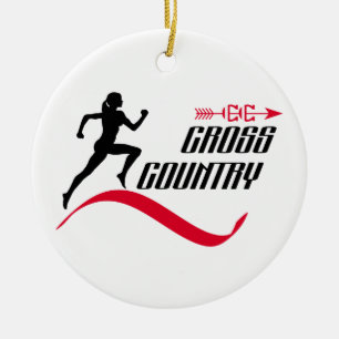 Cross country julgransprydnad keramik