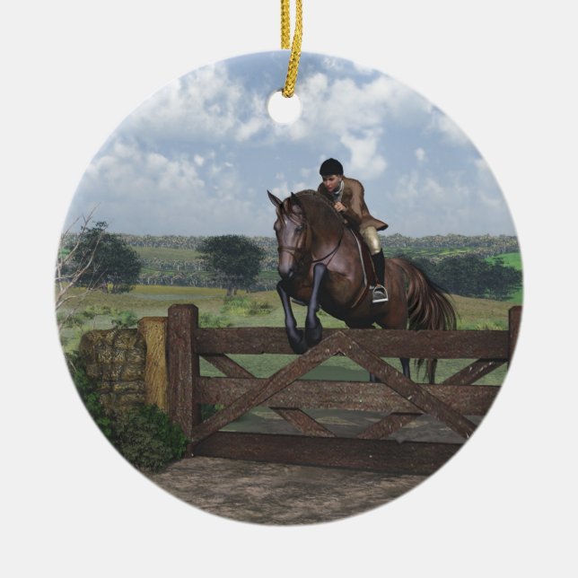 Cross country - Jumping Horse Ornament (Framsidan)