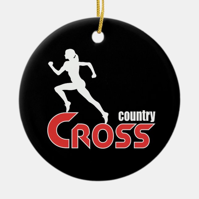 Cross country keramisk ornament (Framsidan)