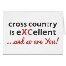 Cross country körning är © eXCellent Card