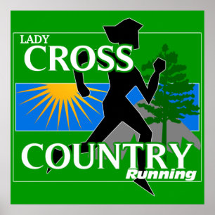 Cross country körning av dam Poster