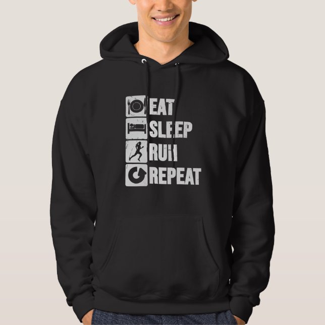 Cross country Öronviloläge Springa Upprepa kvinnli Hoodie (Framsida)