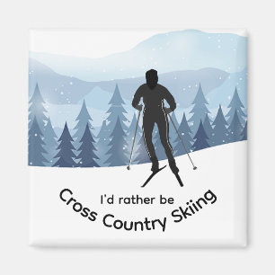 Cross country överhoppningsdesign magnet