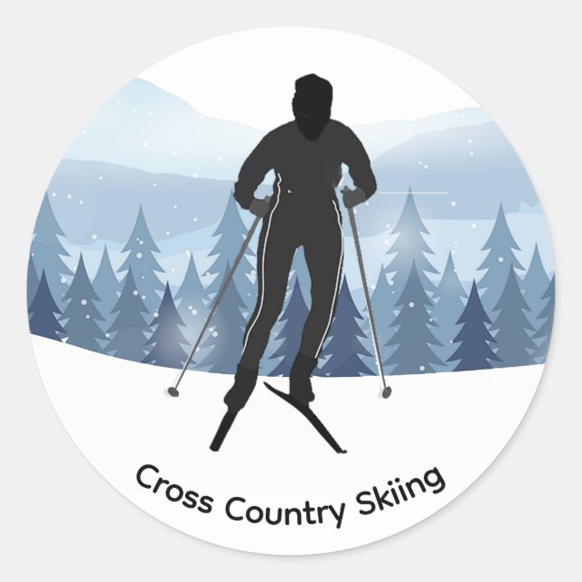 Cross country överhoppningsdesign runt klistermärke (Framsida)