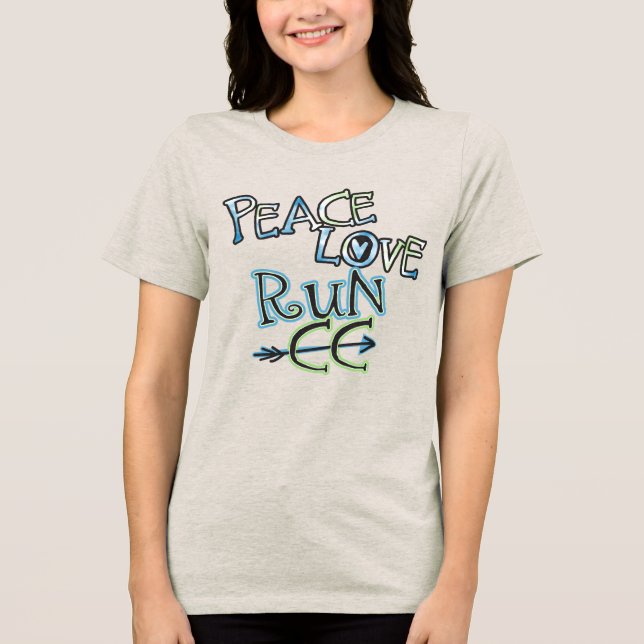 CROSS COUNTRY PEACE KÄRLEK SPRINGA CC T-SHIRT (Framsida)