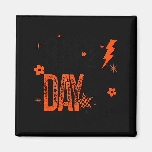 Cross Country Race Day Runner Track And Field Oran Magnet (Framsidan)