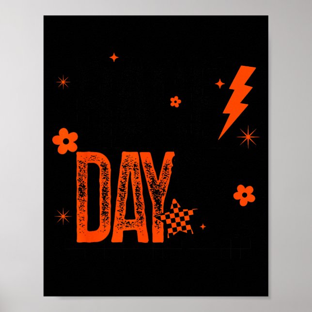 Cross Country Race Day Runner Track And Field Oran Poster (Framsidan)