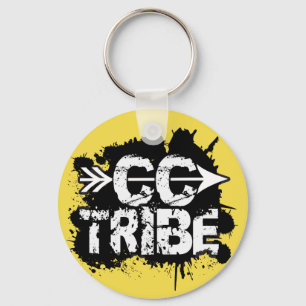 Cross country rinnande stam Keychain Nyckelring