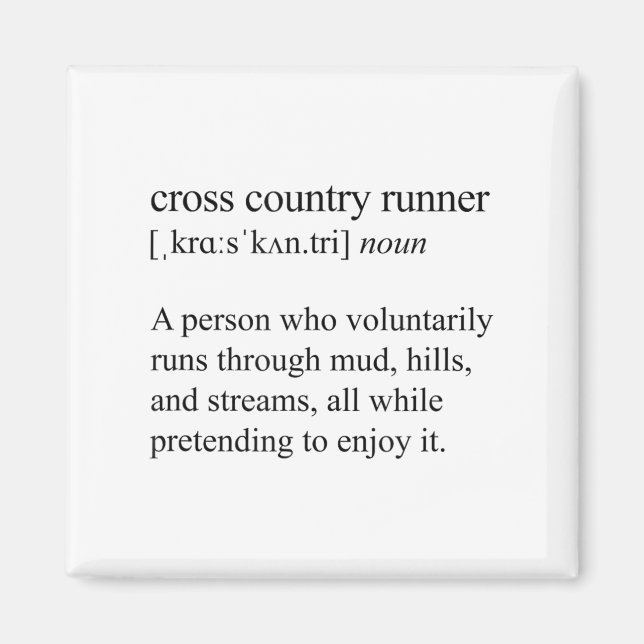 Cross Country Runner Definition, Xc Running  Magnet (Framsidan)
