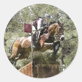 Cross country runt klistermärke