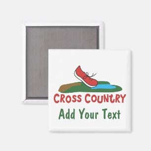 Cross country Shof Running © Anpassningsbar Magnet