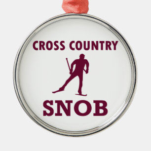 Cross country Ski Snob Julgransprydnad Metall