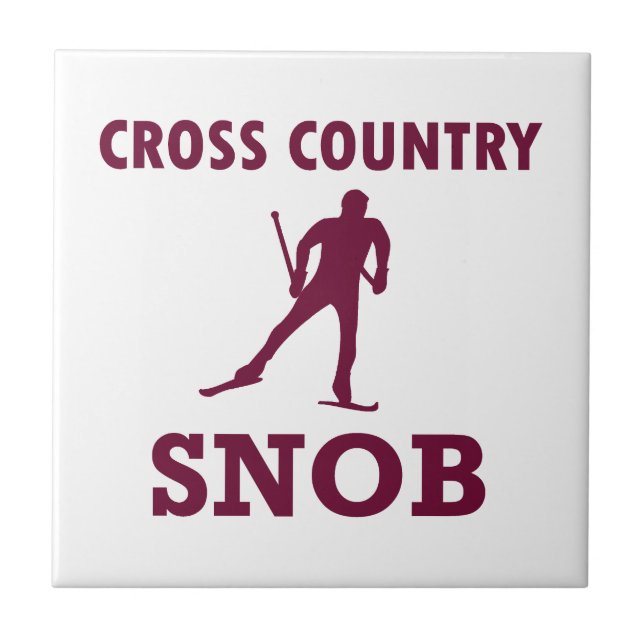 Cross country Ski Snob Kakelplatta (Framsidan)