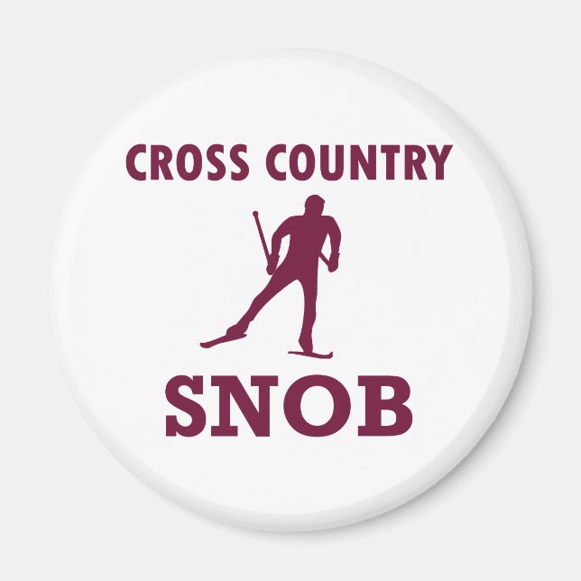 Cross country Ski Snob Magnet (Framsidan)