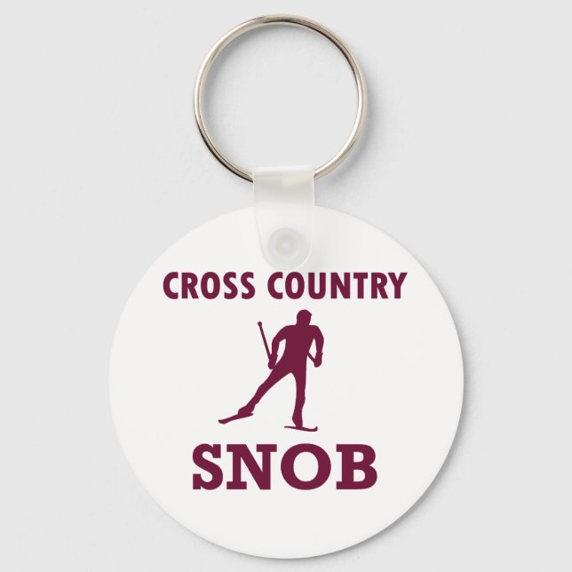 Cross country Ski Snob Nyckelring (Framsida)