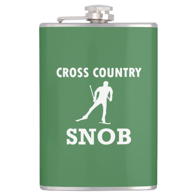 Cross country Ski Snob (vit Logotyp) Fickplunta (Framsidan)