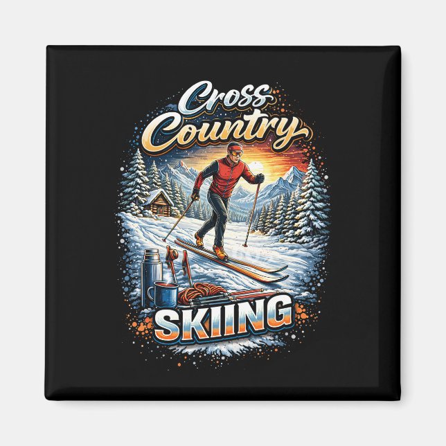 Cross Country Skiing Magnet (Framsidan)