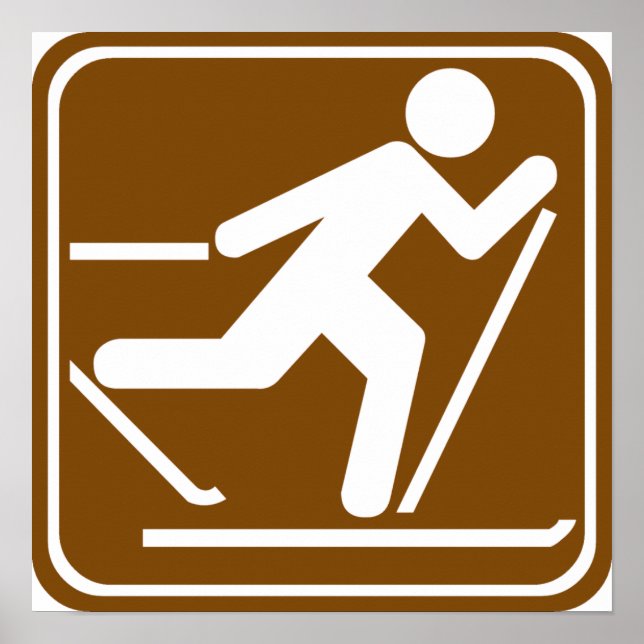 Cross country Skiing-markering Poster (Framsidan)