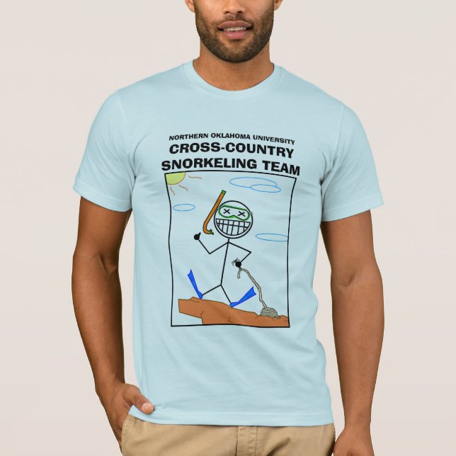 Cross country Snorkeling för NOU T Shirt (Framsida)