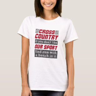 Cross country som vår sport t shirt