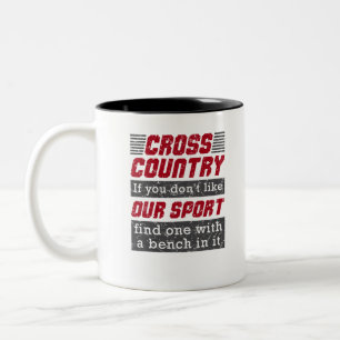Cross country som vår sport Två-Tonad mugg