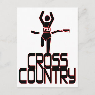 CROSS COUNTRY SPRINGER för AVSLUTA RAD Vykort