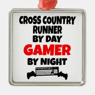 Cross country Springer för spelare Julgransprydnad Metall