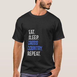 Cross country Upprepa körning av könsuppvärmning T Shirt