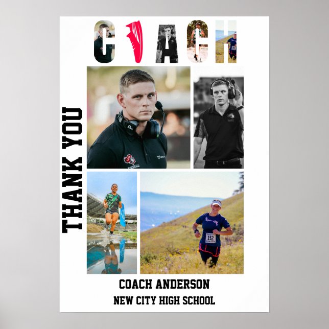 Cross Country XC Tränare Senior Night Examen Poster (Framsidan)