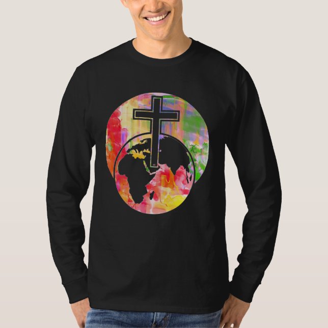 CROSS EASTER RESURRECTION OF JESUS CHRIST T SHIRT (Framsida)