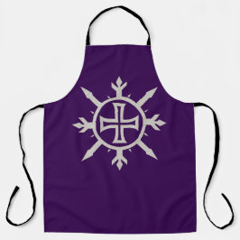 "Cross Emblem" All-Over Print Apron
