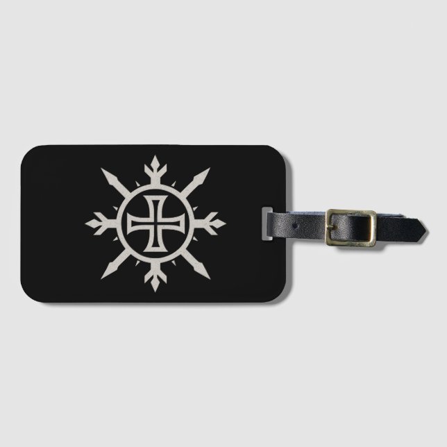 "Cross Emblem" Ryggsäck med dragsko Bagagebricka (Framsida horisontal)
