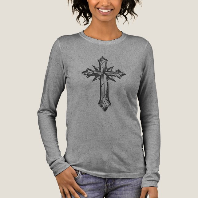Cross. Faith. T Shirt (Framsida)