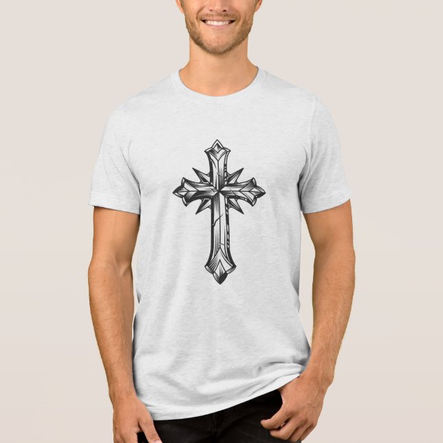 Cross. Faith. T Shirt (Framsida)