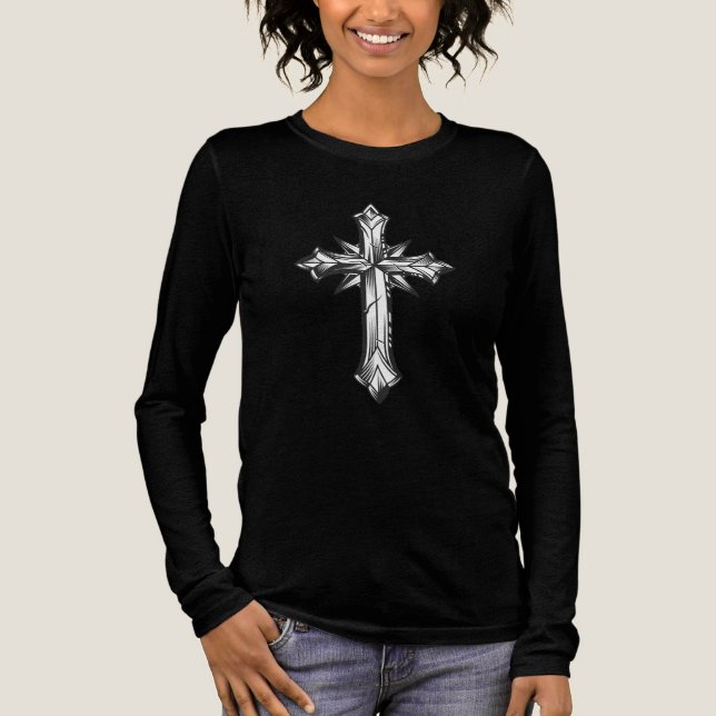 Cross. Faith. T Shirt (Framsida)