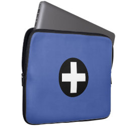 Cross Kreuz Circle Kreis Laptop Fodral