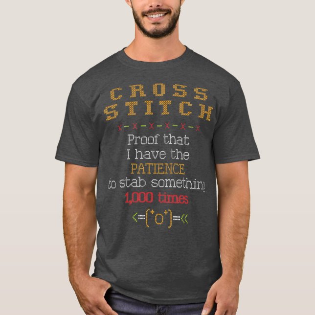 Cross Stitch  Gifts for Cross Stitchers T Shirt (Framsida)