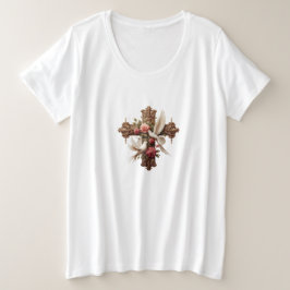 Cross with Doves – Christian Faith Inspirational D T Shirt