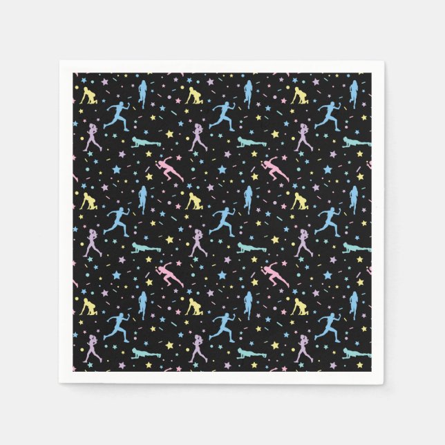 Crossa country flickor, Track Fält, Marathon Sprin Pappersservett (Framsidan)